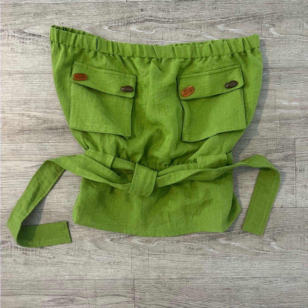 MOONRIVER | Green Bandeau Top